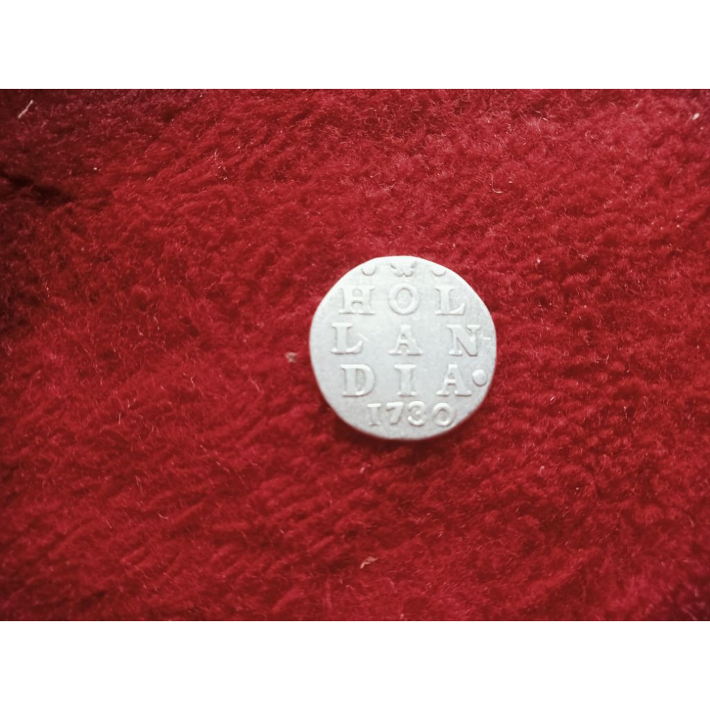 koin perak 2 stuiver tahun 1730 kinclong