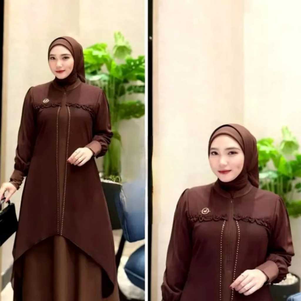 TERBARU JERSEY DRESS GAMIS PESTA MEWAH IMPORT PREMIUM 2026 BAHAN CERUTY BABY DOLL MIX SWAROSVKI COD