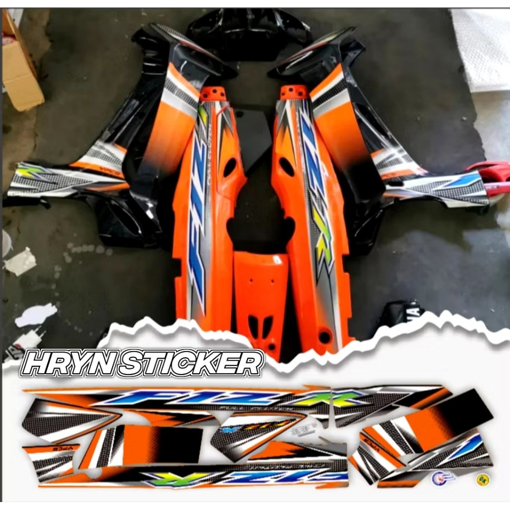 striping fizr oren hitam - striping fizr hitam putih - striping fizr merah - striping fizr premium