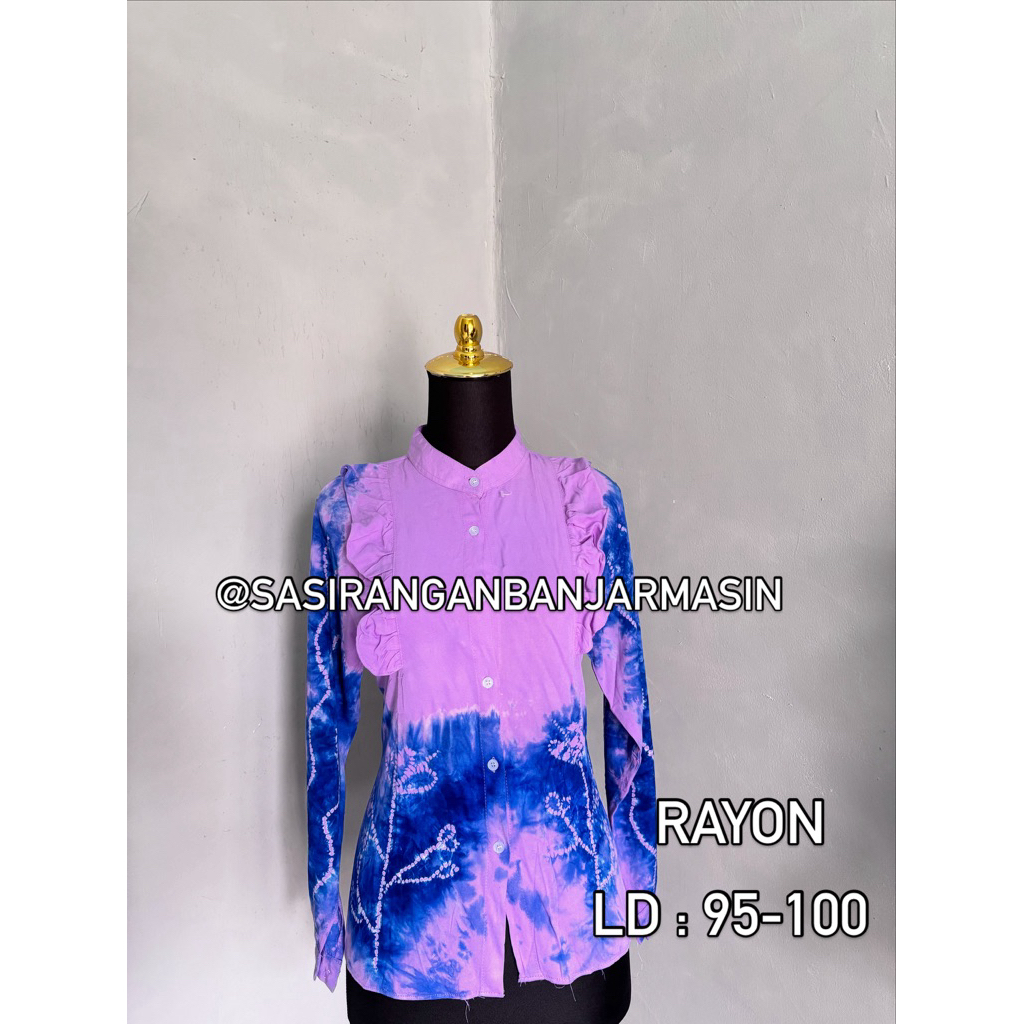 blouse sasirangan