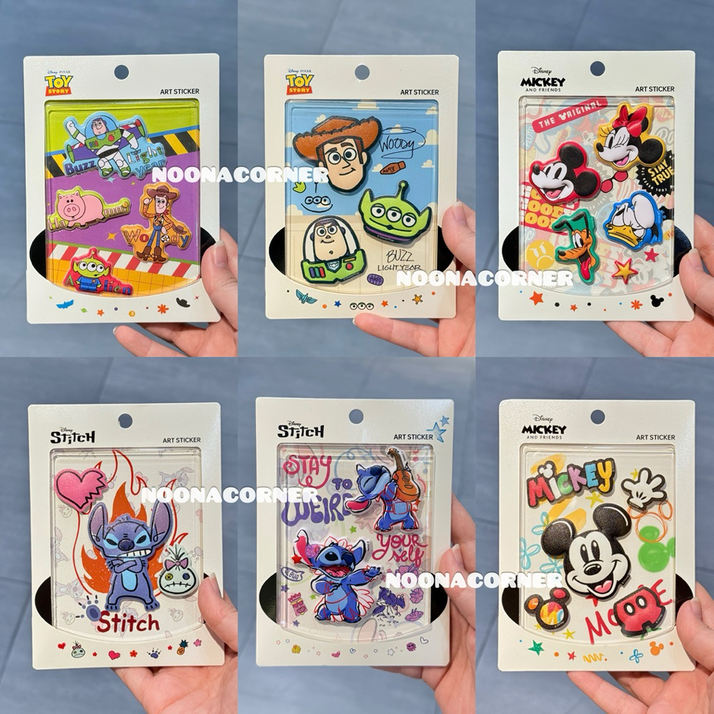 

Ohsome! x Shanle‼️ Art Sticker / Stiker 3D Lucu Disney Collections (Stitch / Toy Story / Mickey Mouse & Friends)