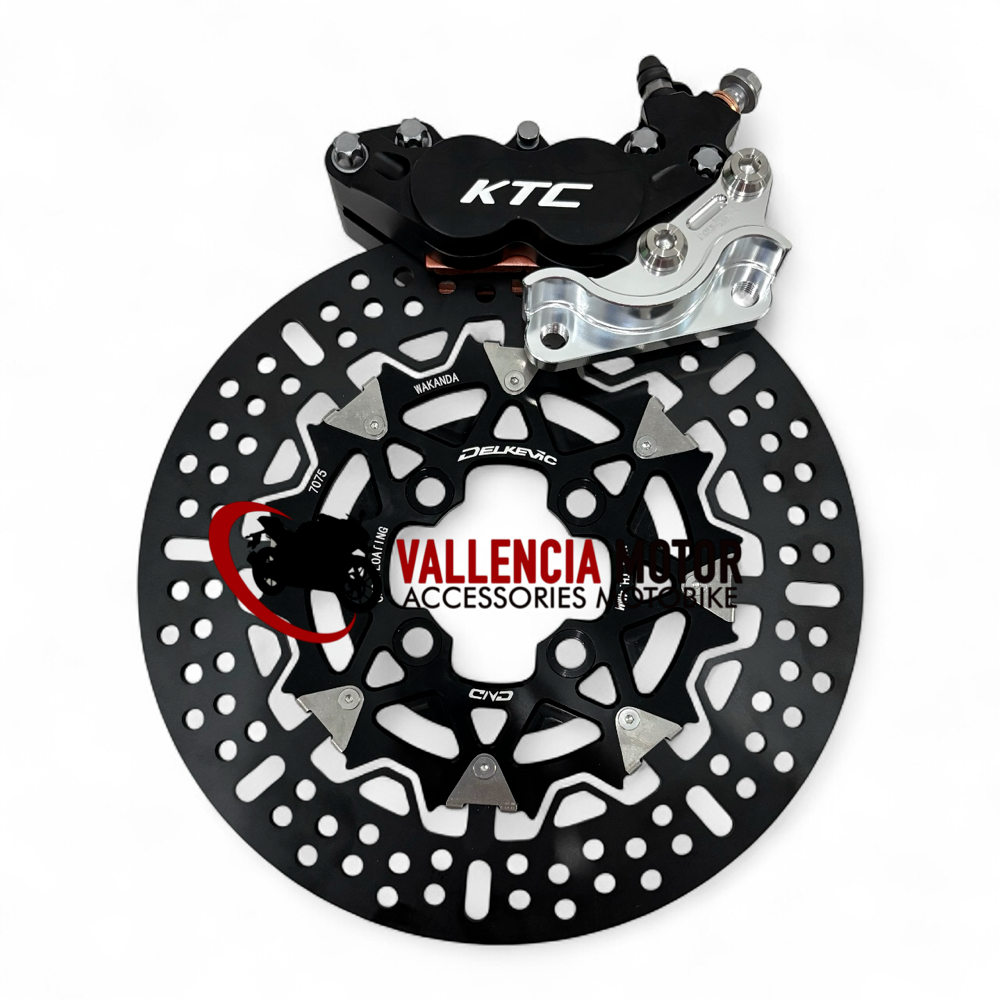 KALIPER 4 PISTON KTC JUPITER Z PLUS PIRINGAN WAKANDA DND 260 MM BREKET CNC CALIPER 4P JUPITER BURHAN