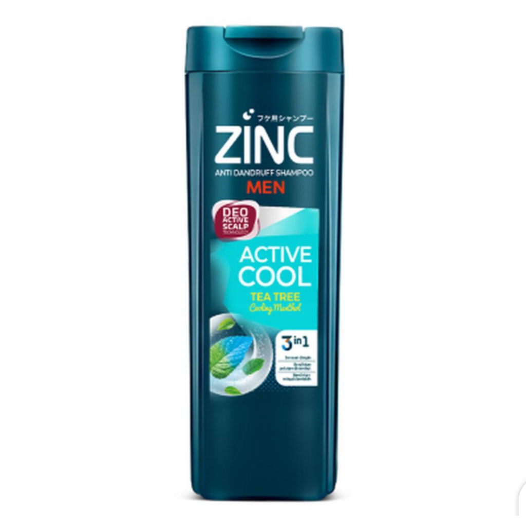 Zinc Men Active Cool Shampoo Sampo 170ml