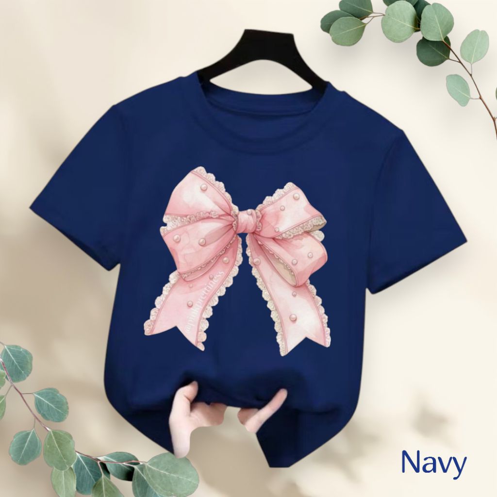 Kaos oblong anak Pita cantik/baju anak/atasan anak