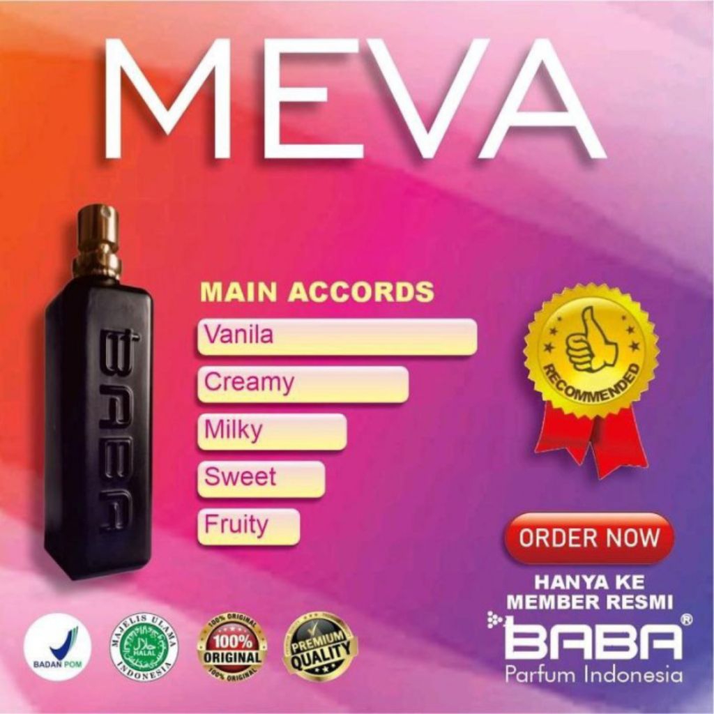 Baba Parfum 100% Original Pria/Wanita Non Alkohol Top Seller Aroma MEVA