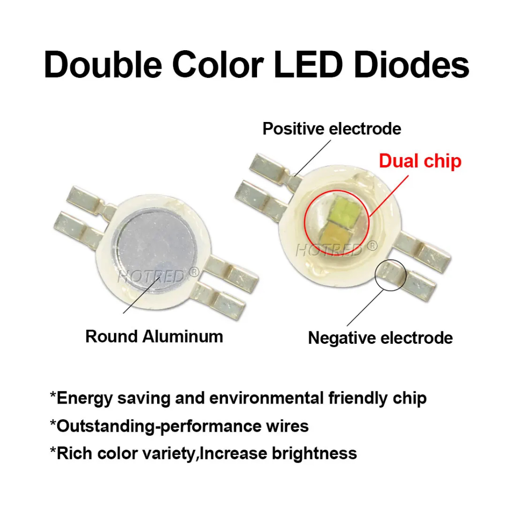 LED HPL 3W Dual color + PCB