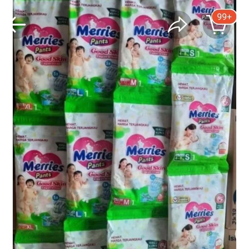 Merries Renceng Sachet Isi 6 Pcs M-XL
