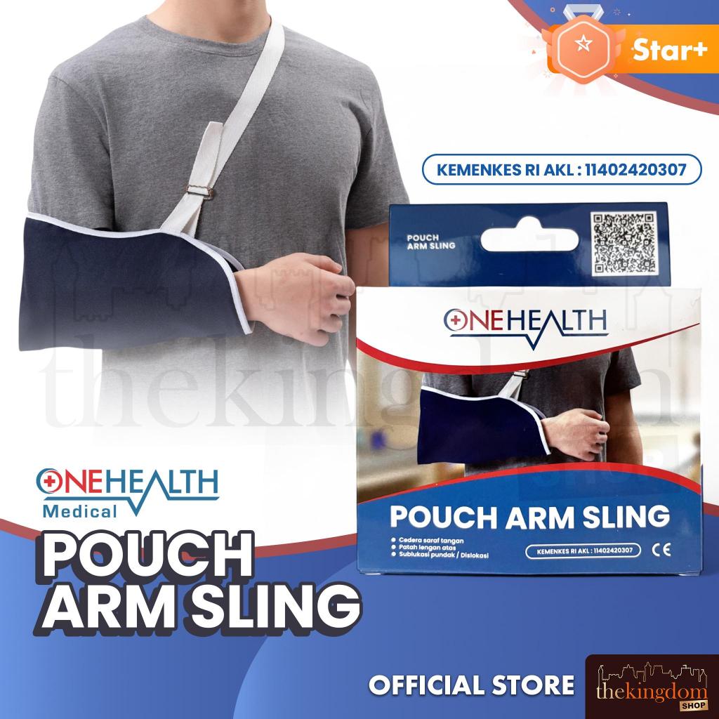 Onehealth Pouch Arm Sling Gendongan Tangan Patah Tulang Penyangga Lengan Bahu Body Support