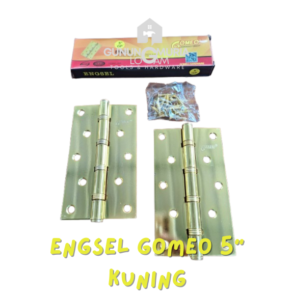 Engsel Jendela Engsel Pintu Rumah GOMEO 5 inch KUNING