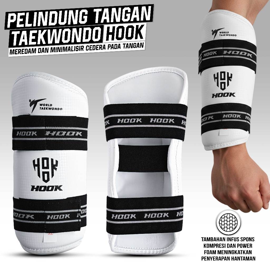 Pelindung Tangan Taekwondo Hook Arm Protector Taekwondo Arm Guard Taekwondo Hook Pelindung Taekwondo