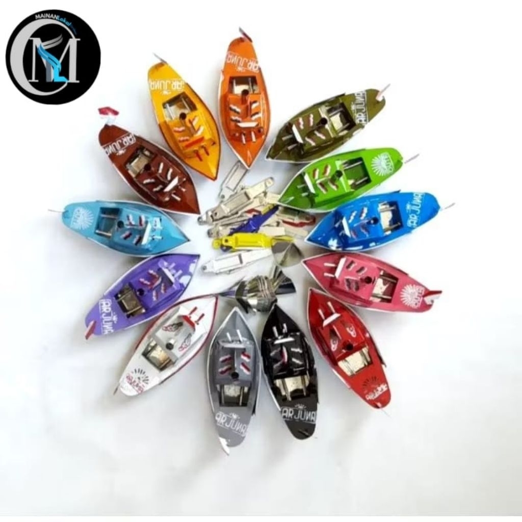 Mainan Anak Perahu / Kapal Otok-Otok sedang [isi 20pcs]  - Kapal Perahu Kaleng Otok Tradisional Terl