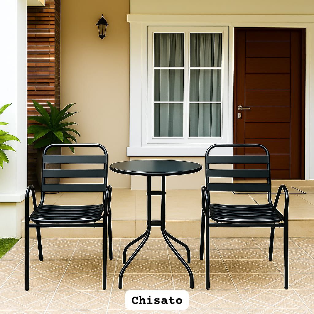 kursi teras minimalis modern full besi importa