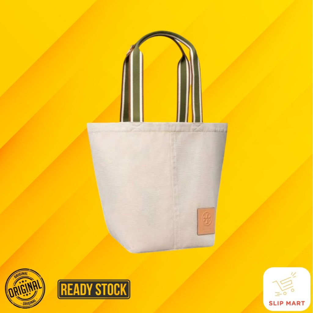 Tory Burch Gracie Canvas Tote Bag