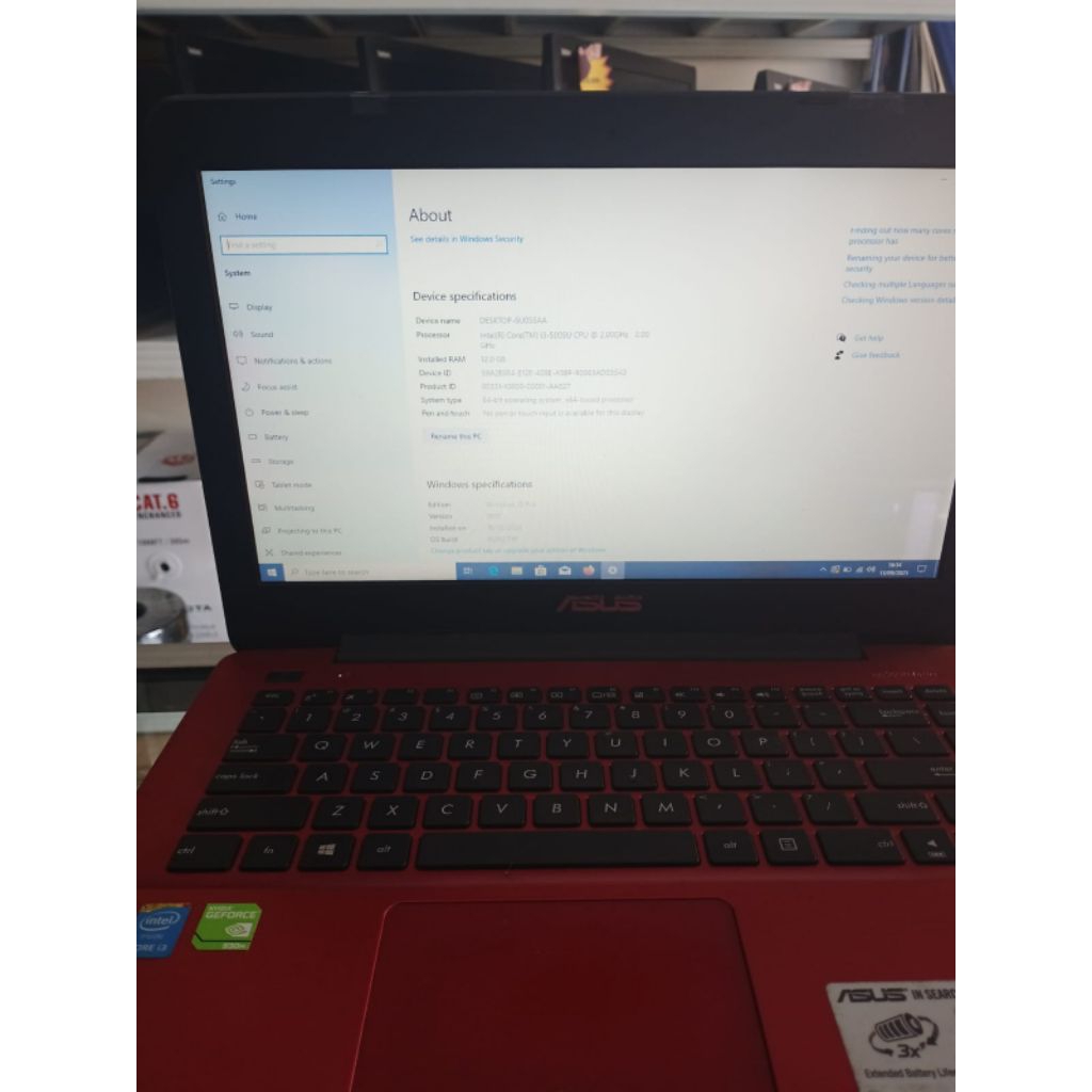 Laptop Second ASUS A455L i3 Gen 5