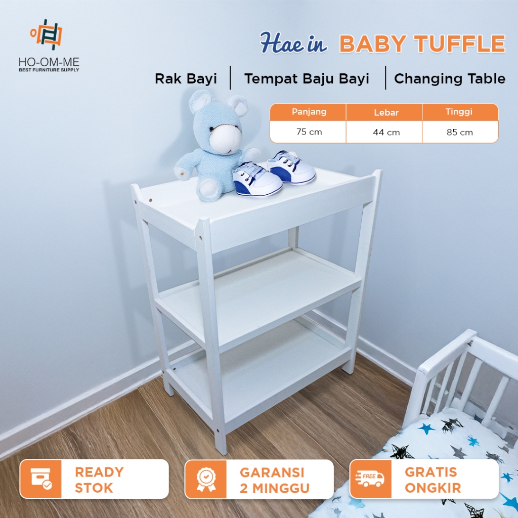 HOOMME Hae In Baby Changing Table - Lemari Bayi Tempat Baju