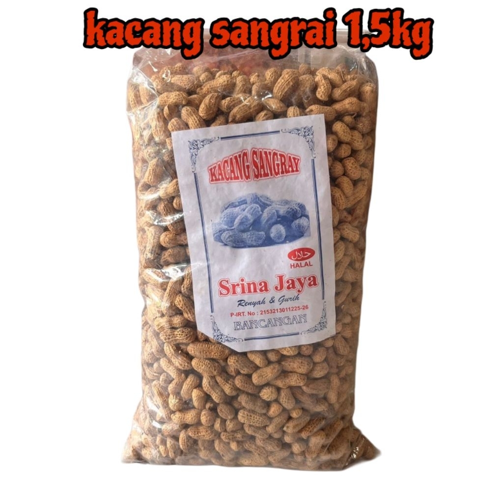 Kacang Kulit Sangrai 1 Bal / Kacang Sangrai 1,5kg