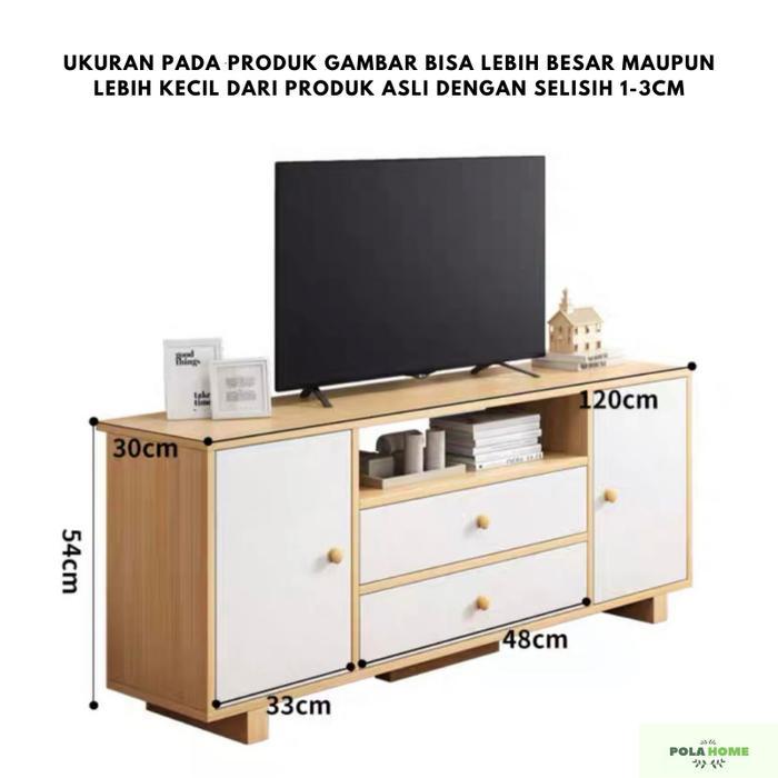 Meja TV Rak TV Kayu Lemari TV Serbaguna Minimalis Jumbo bahan plywood
