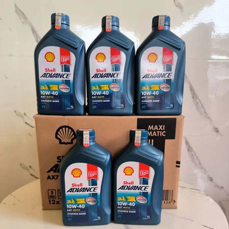 New Oli Shell Ax7 matic 1liter / Oli Shell Matic 1 Liter 1 Dus isi 12botol