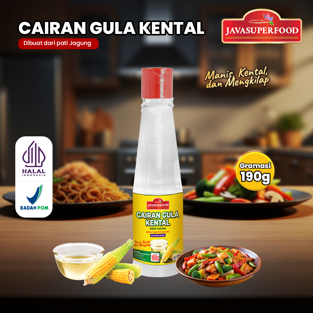 [HALAL] CAIRAN GULA KENTAL 190GR / GULA KENTAL / SIRUP JAGUNG / PEMANIS JAGUNG / MULYEOT