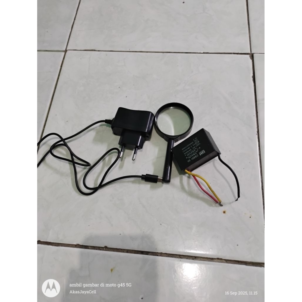 ADAPTOR CAS MICRO + CAPASITOR + KACAPEMBESAR 60ML BORONGAN WAE SAYANG ANAK