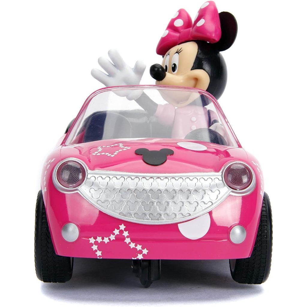 READY MOBIL REMOTE CONTROL DISNEY JUNIOR MINNIE MOUSE ROADSTER RC 7,5" PINK 27MHZ, MAINAN ANAK, PINK