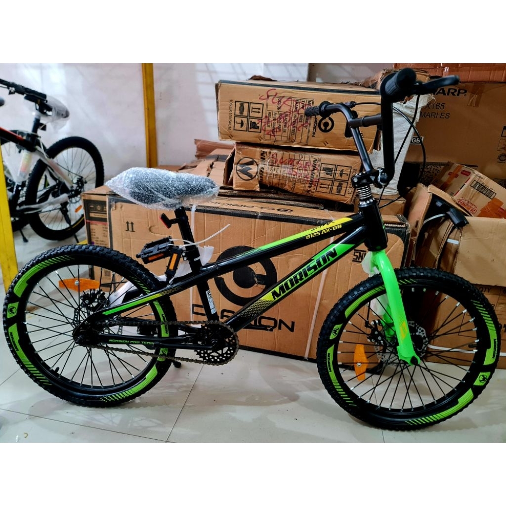 Sepeda BMX 20 Inch MORISON BY PACIFIC ( Memiliki Rem Cakram ) ( Warna Hijau / Green )
