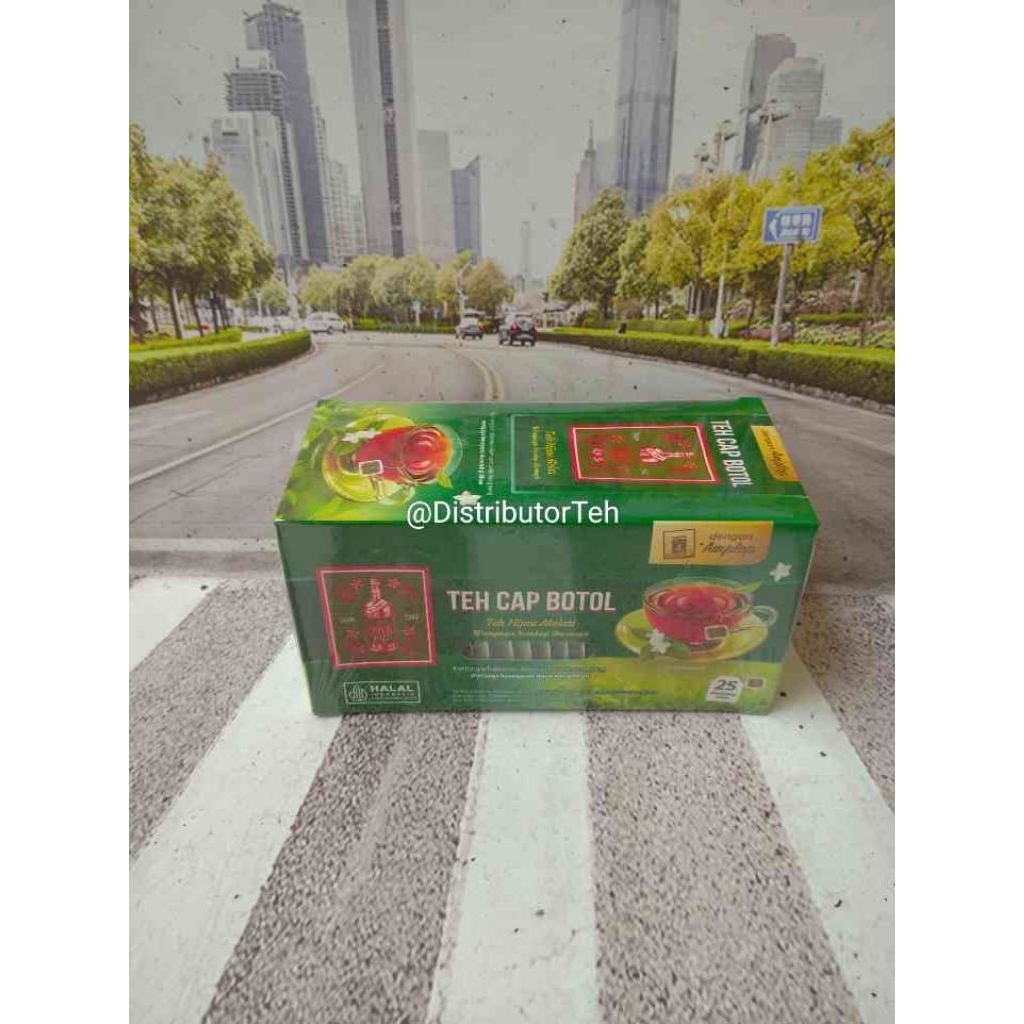 

Teh Cap Botol Hijau Celup Kemasan Amplop Isi 25 – Aroma Melati Harum, Teh Hijau Segar Berkualitas, Nikmat Disajikan Hangat dengan Gula Batu, Teman Santai Sendiri maupun Bersama Keluarga
