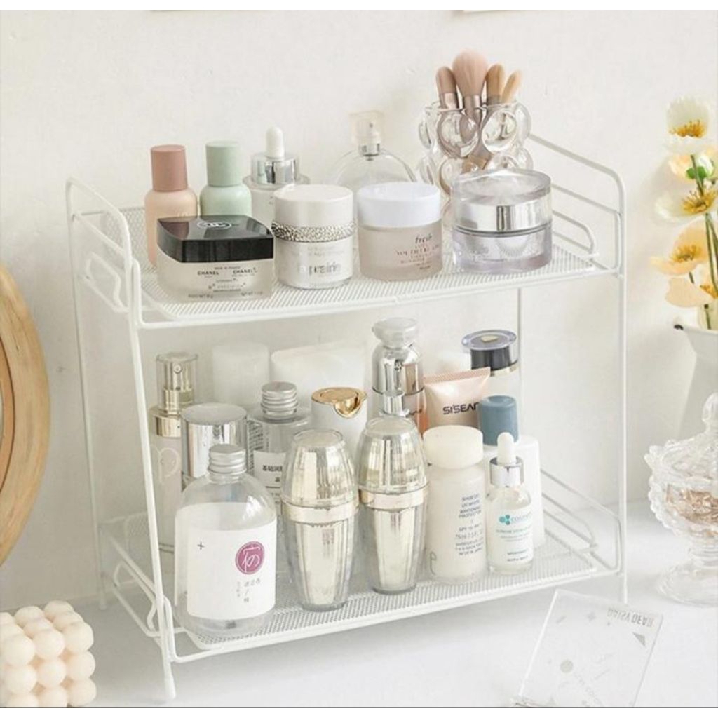 rak besi 2 susun serbaguna / keranjang besi 2 susun