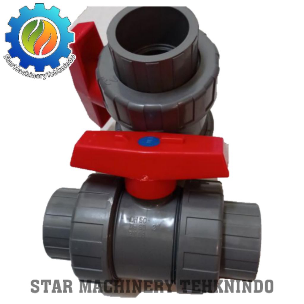 BALL VALVE PVC 21/2" JIS10K TRUE UNION DN65