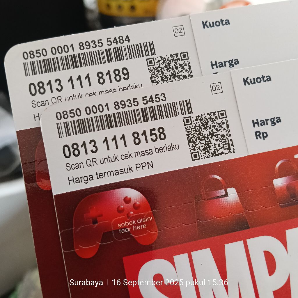 Instant2jam Nomor Cantik Telkomsel Simpati 11digit Seri Hoki 189-O813 1118 189