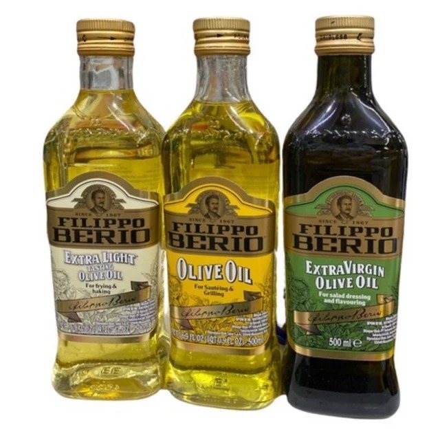 

Filippo Berio Filipo Minyak Zaitun All varian EVOO Extra Virgin, ELOO, Extra Light Classic Pure Olive Oil 500ml IMPOR PREMIUM