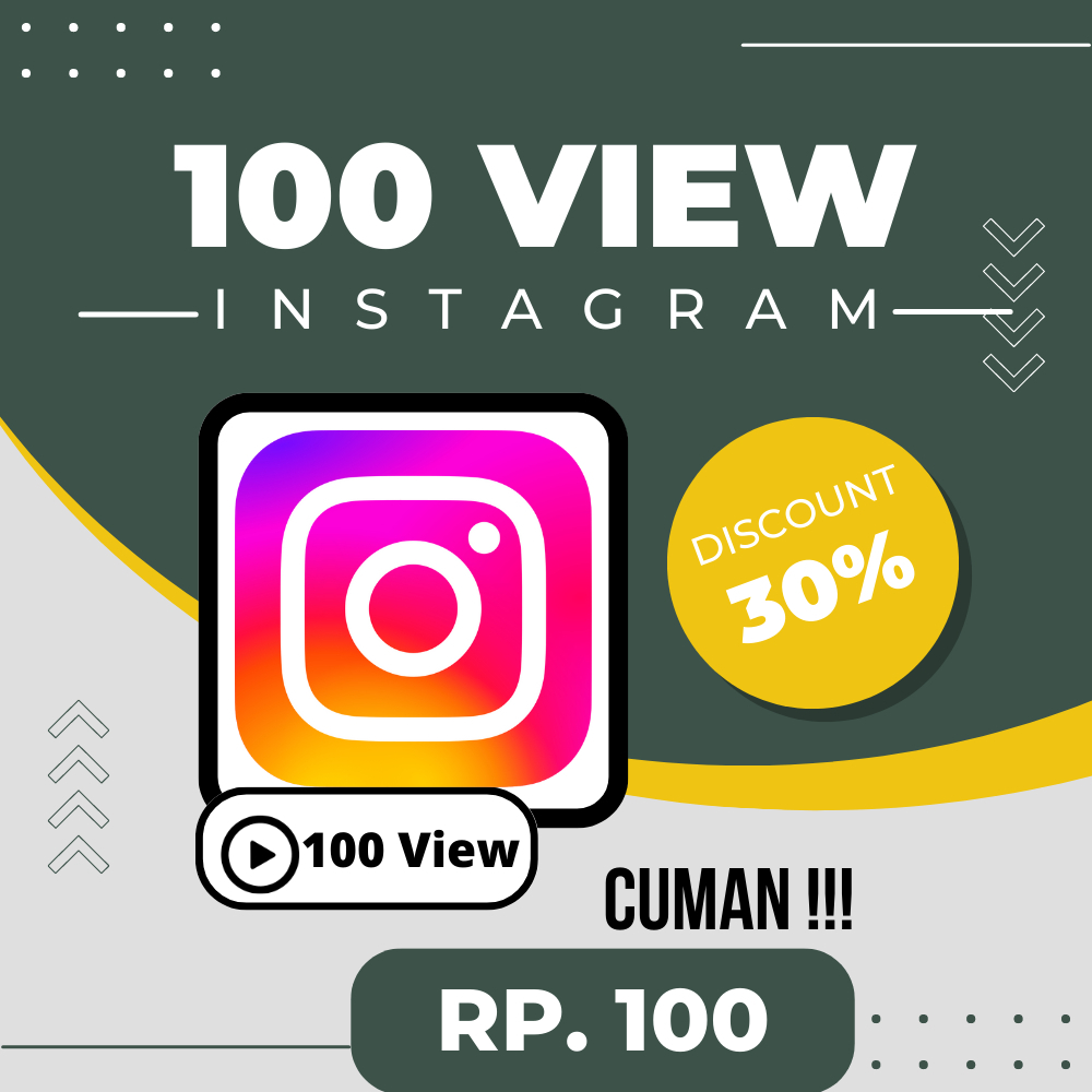View Instagram TERMURAH Permanen untuk viewers Postingan / Reels / Video / lGTV / instagram