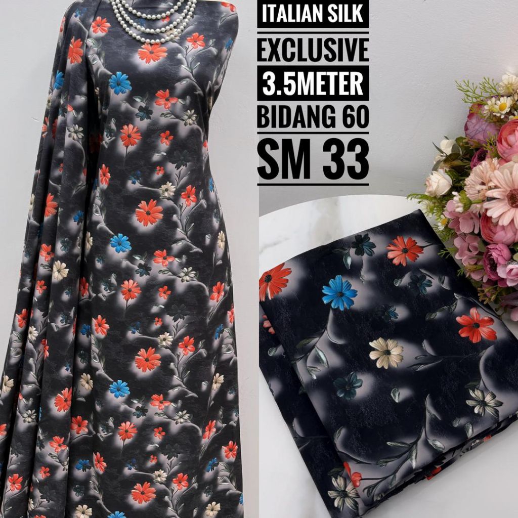 PRE ORDER/KAIN PASANG UNTUK SET KURUNG WANITA IMPORT MALAYSIA/ITALIAN SILK EXCLUSIVE