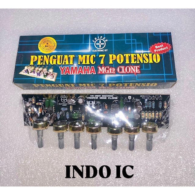 RAKITAN PENGUAT MIC 7 POTENSIO (YAMAHA MG12 CLONE)