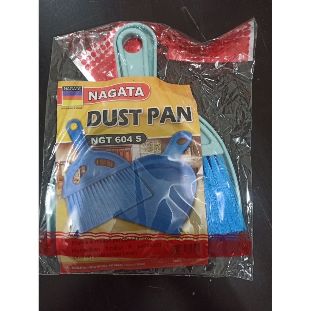 Sikat + Dustpan Nagata NG604-S / Sikat Debu Kecil / Sapu Pengki Set Mini / Kleaner Sapu Pengki Dustp