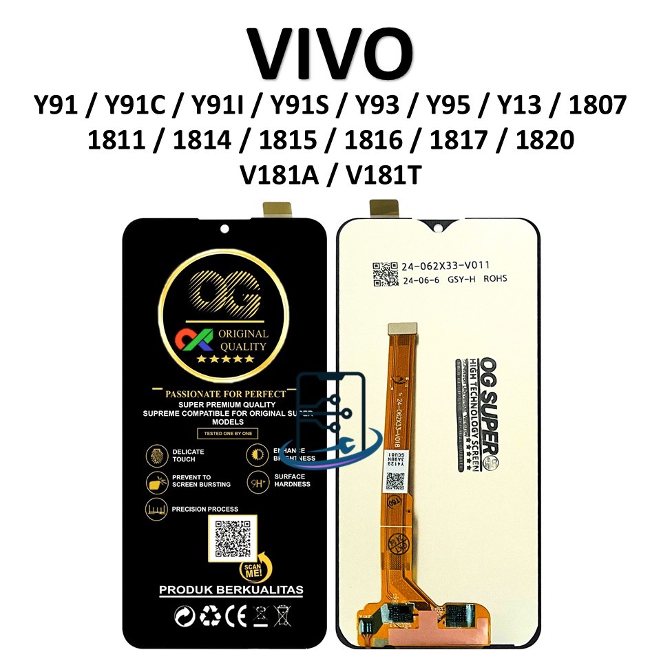 LCD TOUCHSCREEN VIVO Y91 / Y91C / Y91I / Y91S / Y93 / Y95 / Y13 / 1807 / 1811 / 1814 / 1815 / 181677