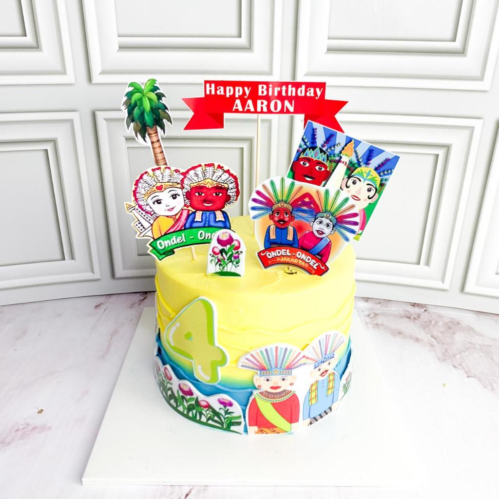 

Kue Ulang Tahun/Birthday Cake/Kue Ultah tema Ondel Ondel/Kue Birthday Jakarta