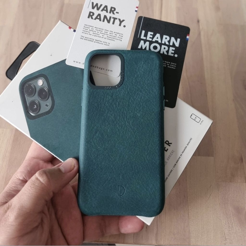 IBOX Decoded Iphone 11 Pro case leather emerald Green
