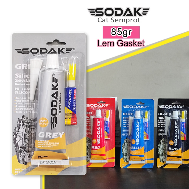 Lem Gasket Tahan Panas 85gr / Lem Paking Blok Mesin / Lem Perpak Mesin Motor / Lem Knalpot