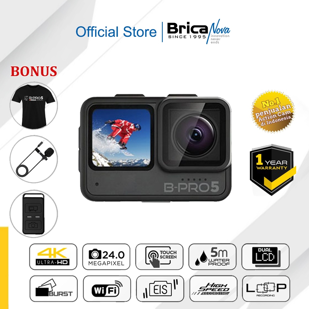 Brica BPRO5 Alpha Edition Mark III X (AE3X) - Mark III S (AE3S) - EIS - Black - Free T-Shirt - BPRO5