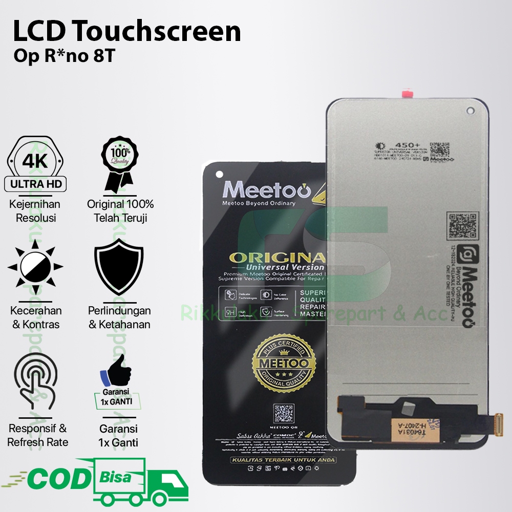 LCD Touchscreen Reno 8T Original 100% Fullset
