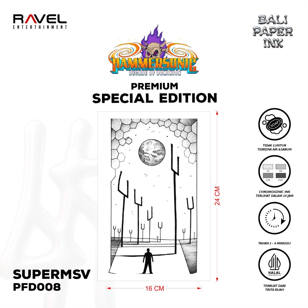 Bali Paper Ink PFD008 SUPERMSV Fruit Ink Tatto Temporary Premium Tato Temporer
