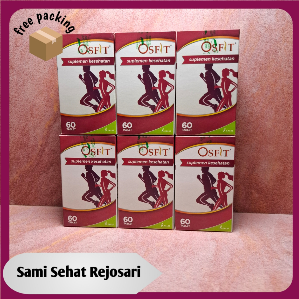 6 botol OSFIT Tablet Isi 60 Tablet (suplemen kesehatan tulang)