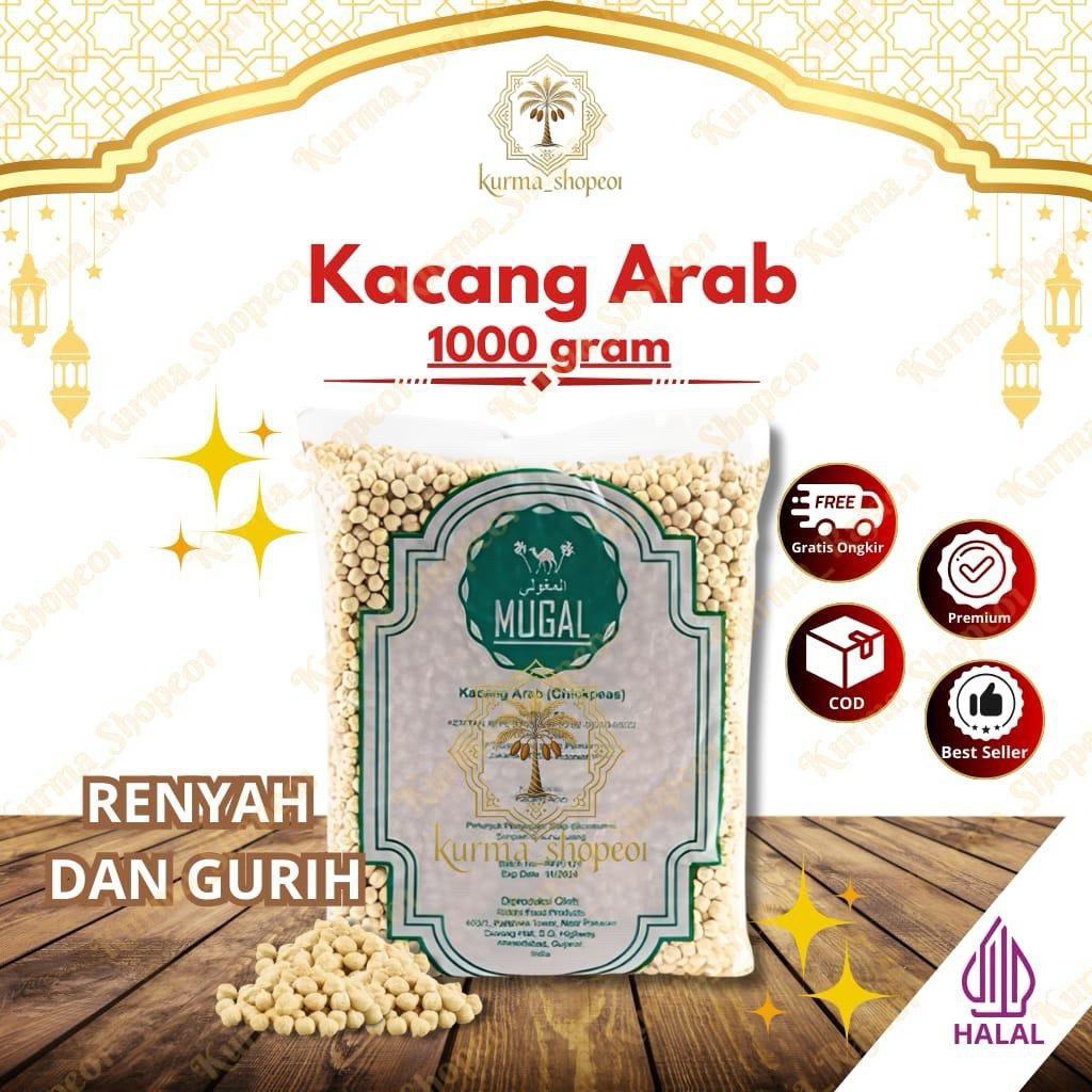 

Kacang Arab 1kg | Kacang Umus | Kacang Oleh Oleh Haji