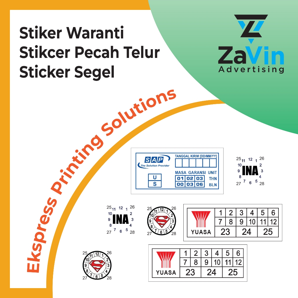 Stiker Waranti Stikcer Pecah Telur Sticker Segel