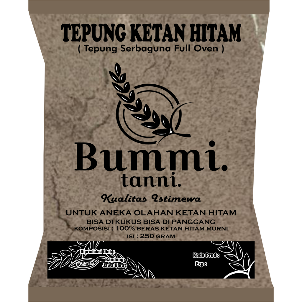 

TEPUNG KETAN HITAM CAP BUMMI TANNI 250 GRAM | Bolu kukus bisa bolu panggang bisa | bolu lumer viral