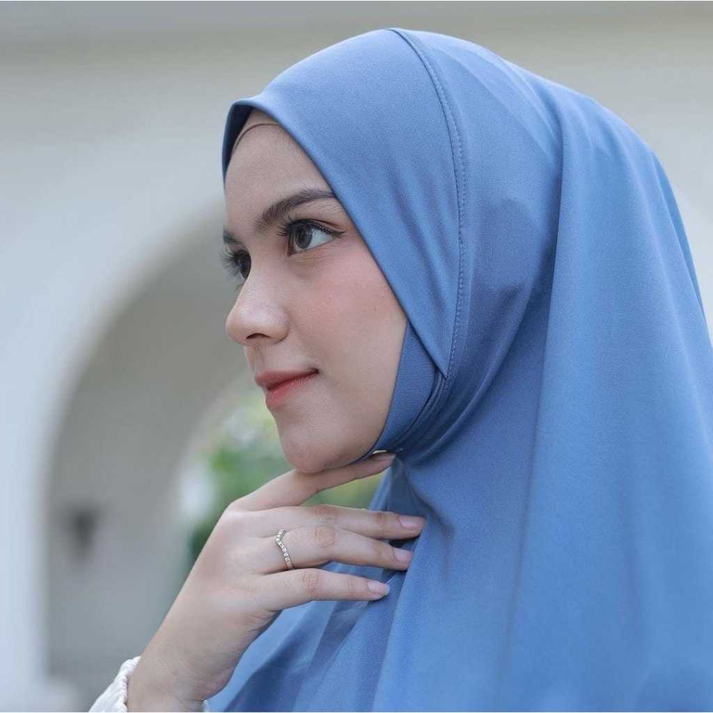 Hijab Instan Dagu Malaysia Jersey Premium | Hijab Dagu Malay Jersey Jumbo