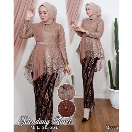 Galery_Batik Setelan Kebaya Ceruty Tille JUMBO | Kebaya Selendang | Kebaya Jumbo | Rok Batik Jumbo