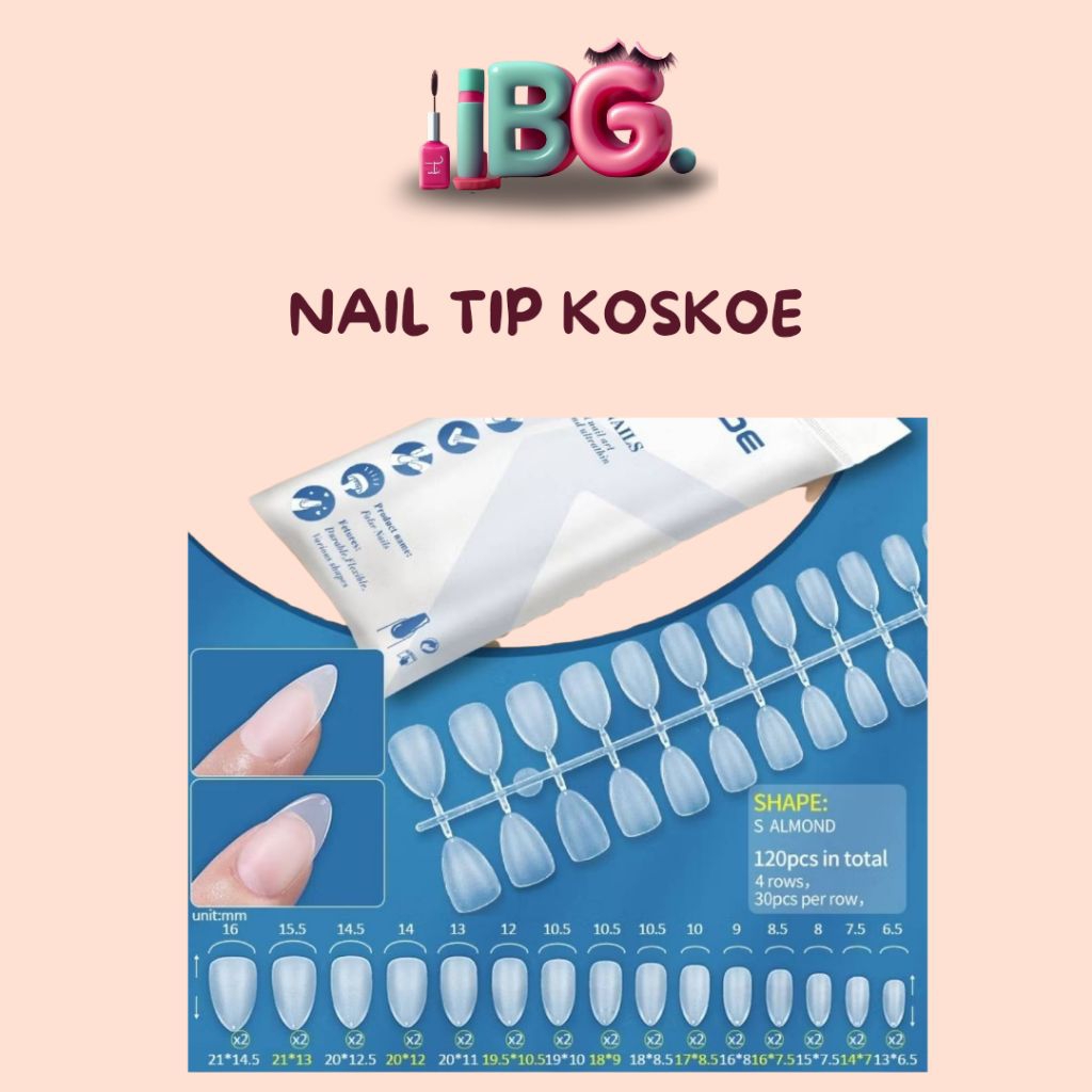 Koskoe Kuku Palsu Kaki Koskoe Koskoe Kuku Palsu Kaki Kuku Palsu Kaki Manicure Kuku palsu tangan Nail