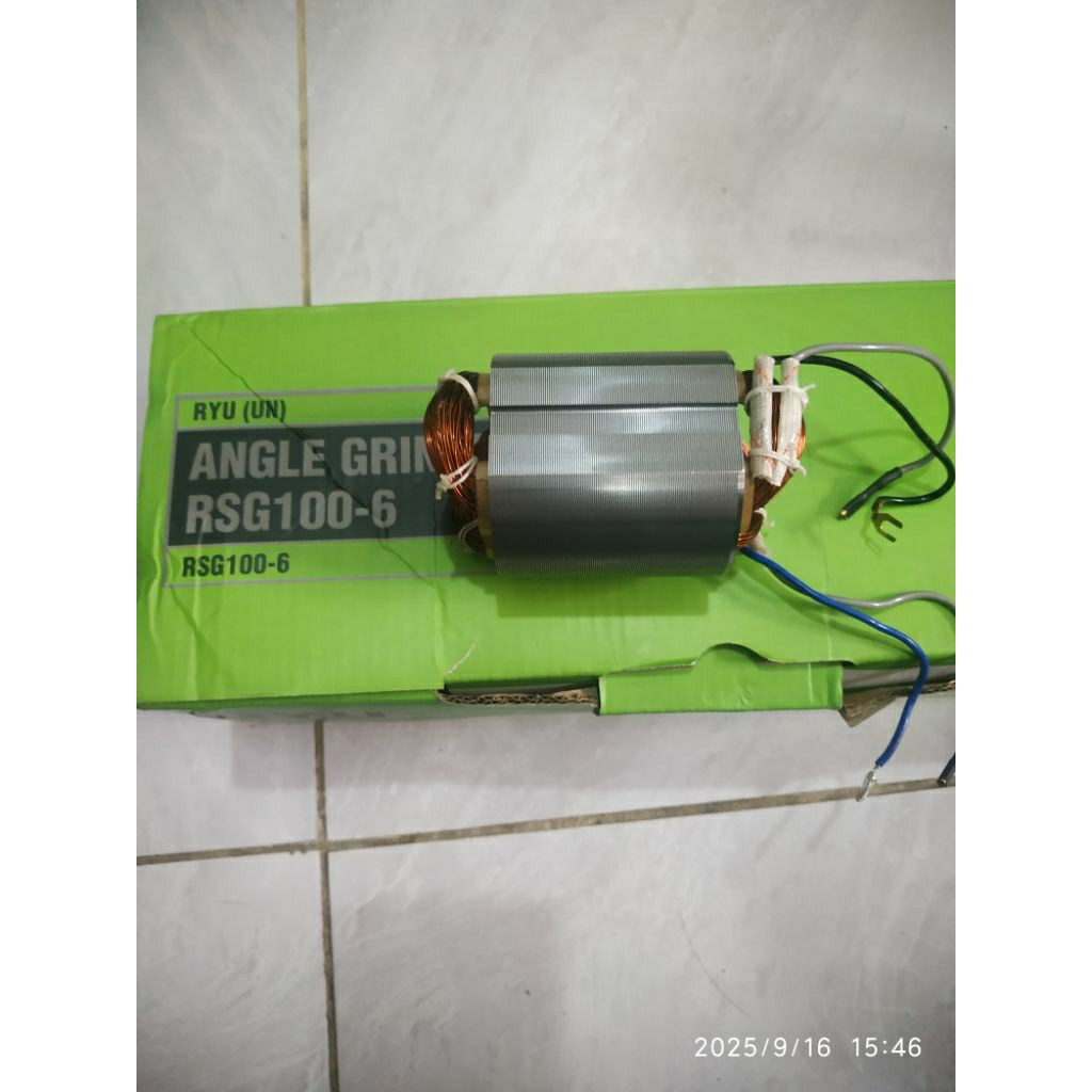 Original stator bantalan armature Mesin Gerinda RYU RSG100-6